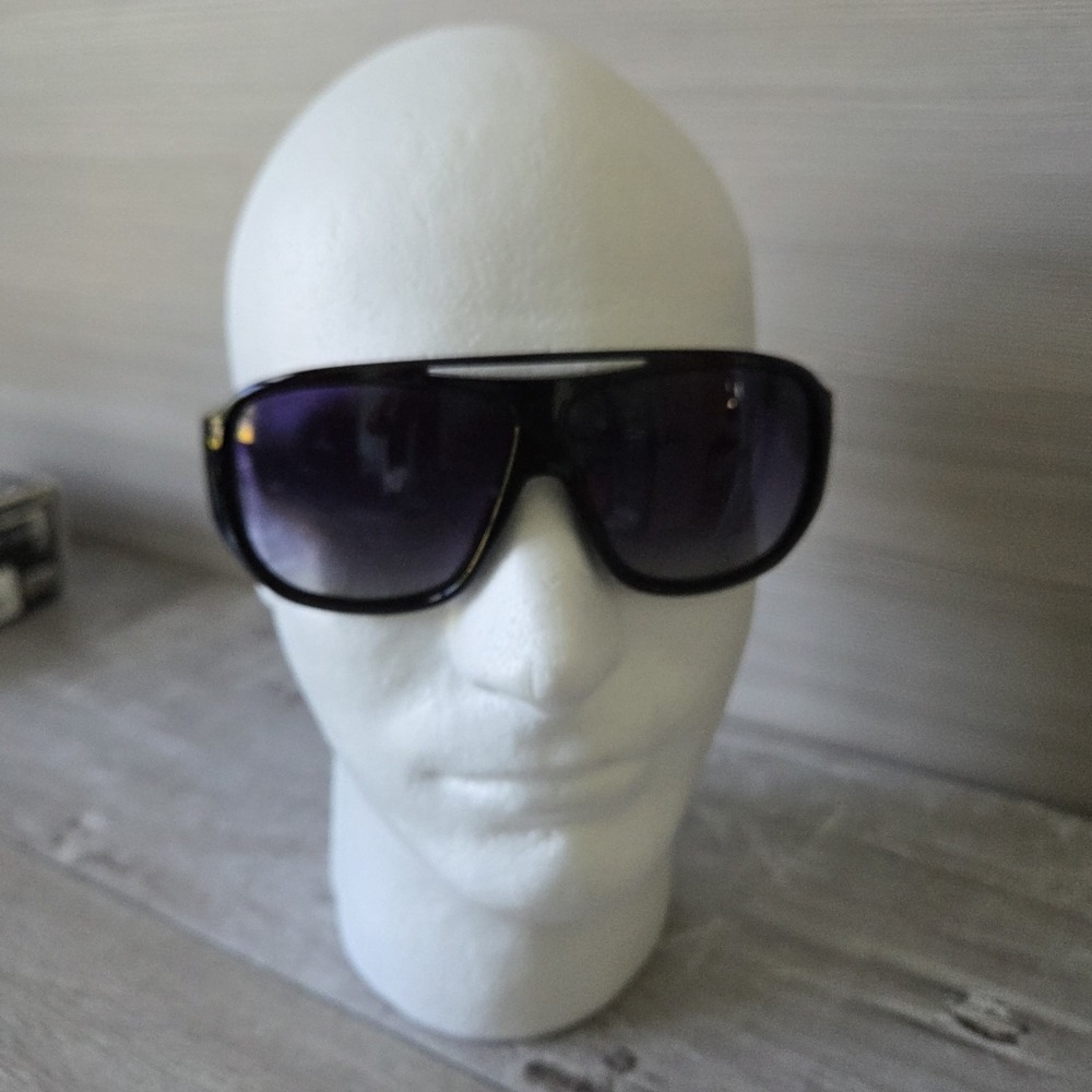 Fratelli Rossetti 4327 Sunglasses Black Acetate Italy Vintage 90s Gradient Lens